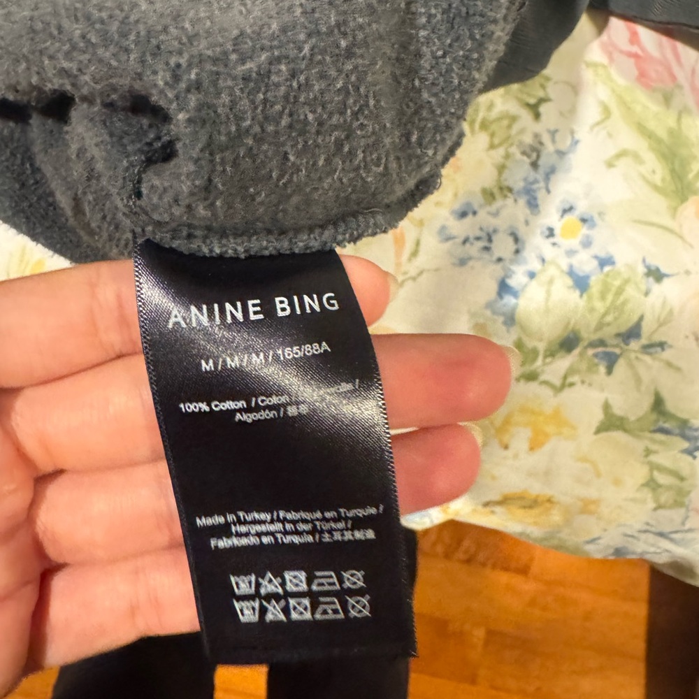 Anine Bing Harvey Sweatshirt - Washed Black - Picture 12 of 12